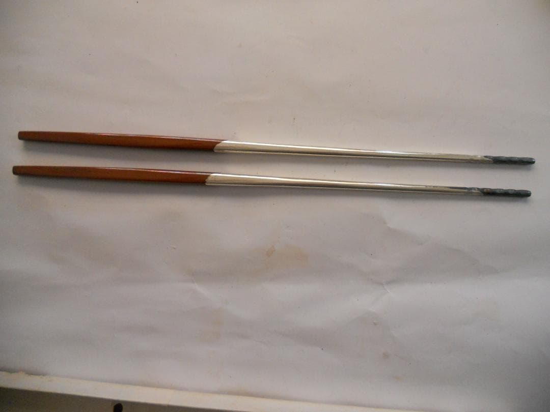 梅花装飾 レトロ 火箸 2種類　3膳 ヴィンテージ ひばし です。