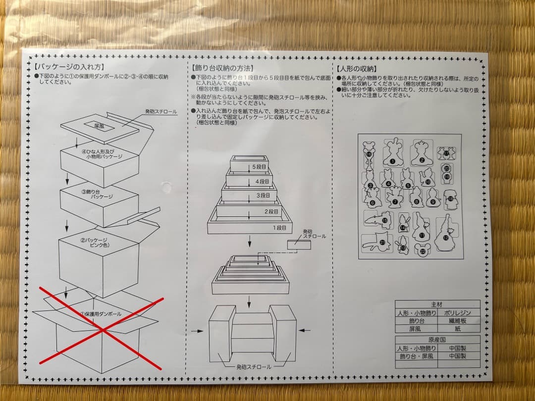 ディズニー 壇付きおひなさまフルセット ◆ レッド ◆