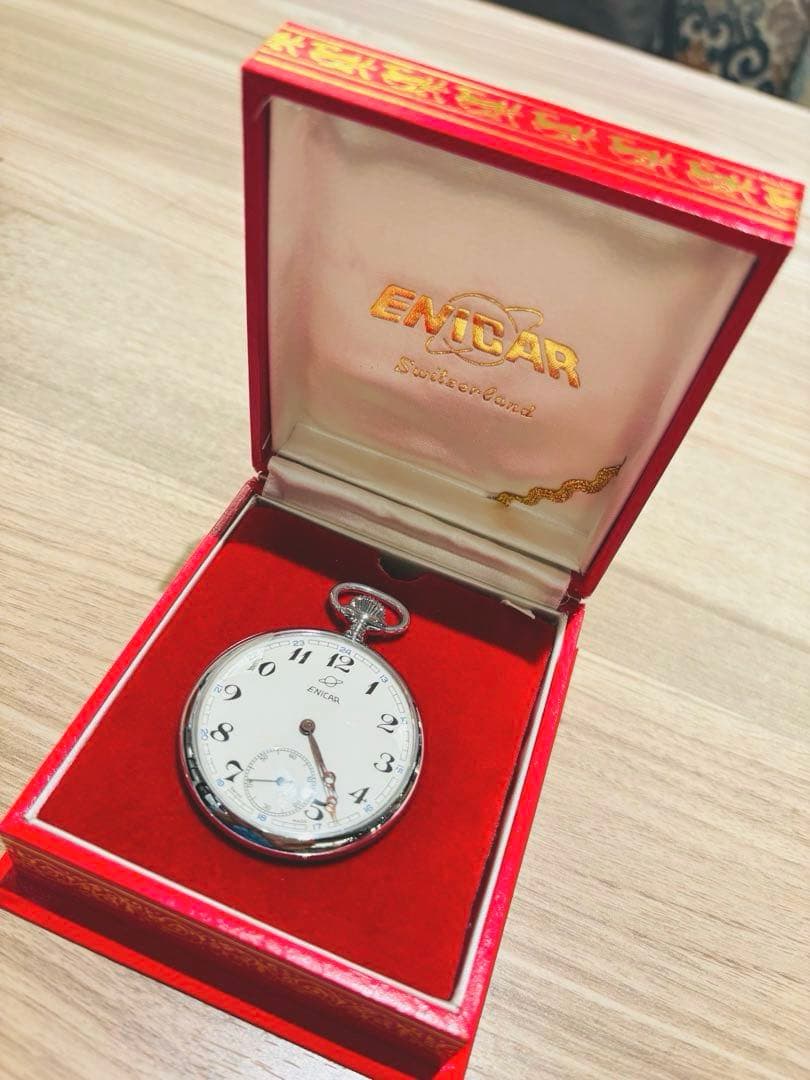 ENICAR エニカ 懐中時計 オリジナルボックス付き