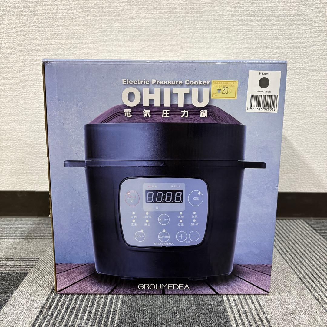【新品未使用】OHITU 電気圧力鍋 2.1L 圧力鍋 蒸し器YBW-20-70