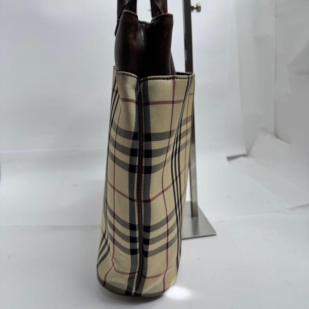 【美品✨️】バーバリー ハンドバッグ ノバチェック マチあり