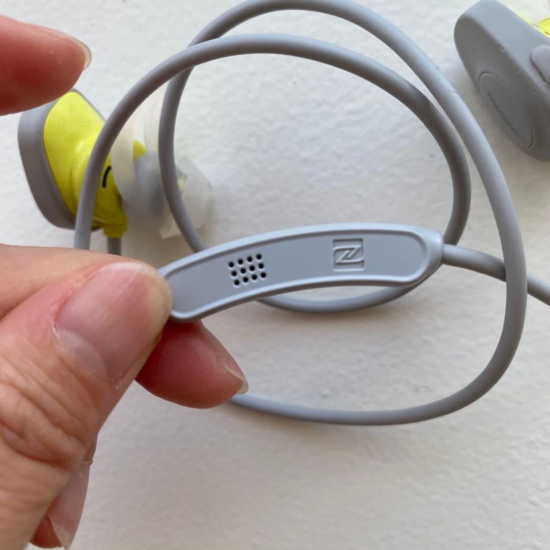Bose SoundSport ワイヤレスイヤホン グレー・イエロー