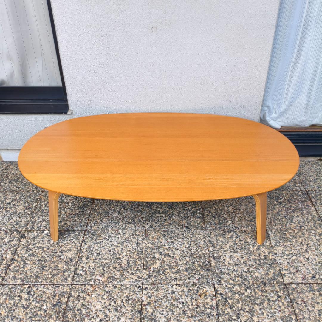 無印良品 楕円こたつ タモ材 家具調こたつ 大きめ 130cm