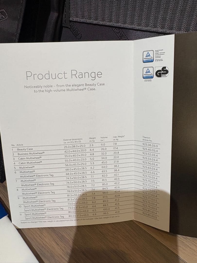 RIMOWA TOPAS TITANIUM 45L 新品未使用