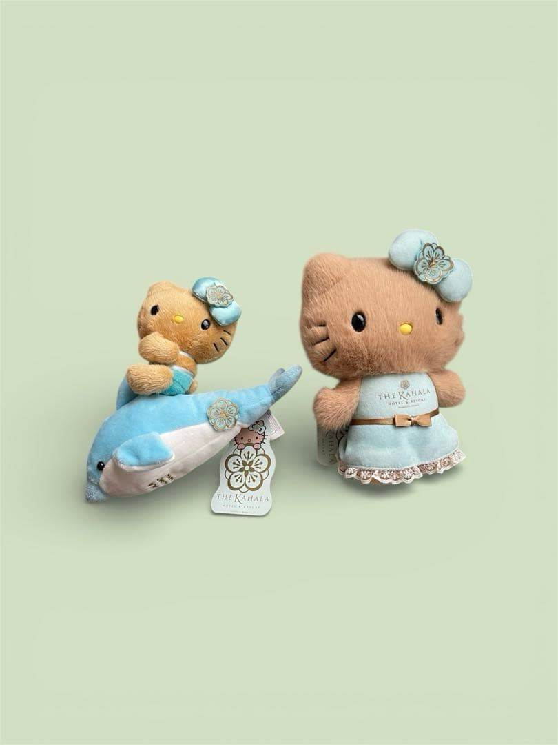 ハローキティ カハラ限定ぬいぐるみセットタグ付き