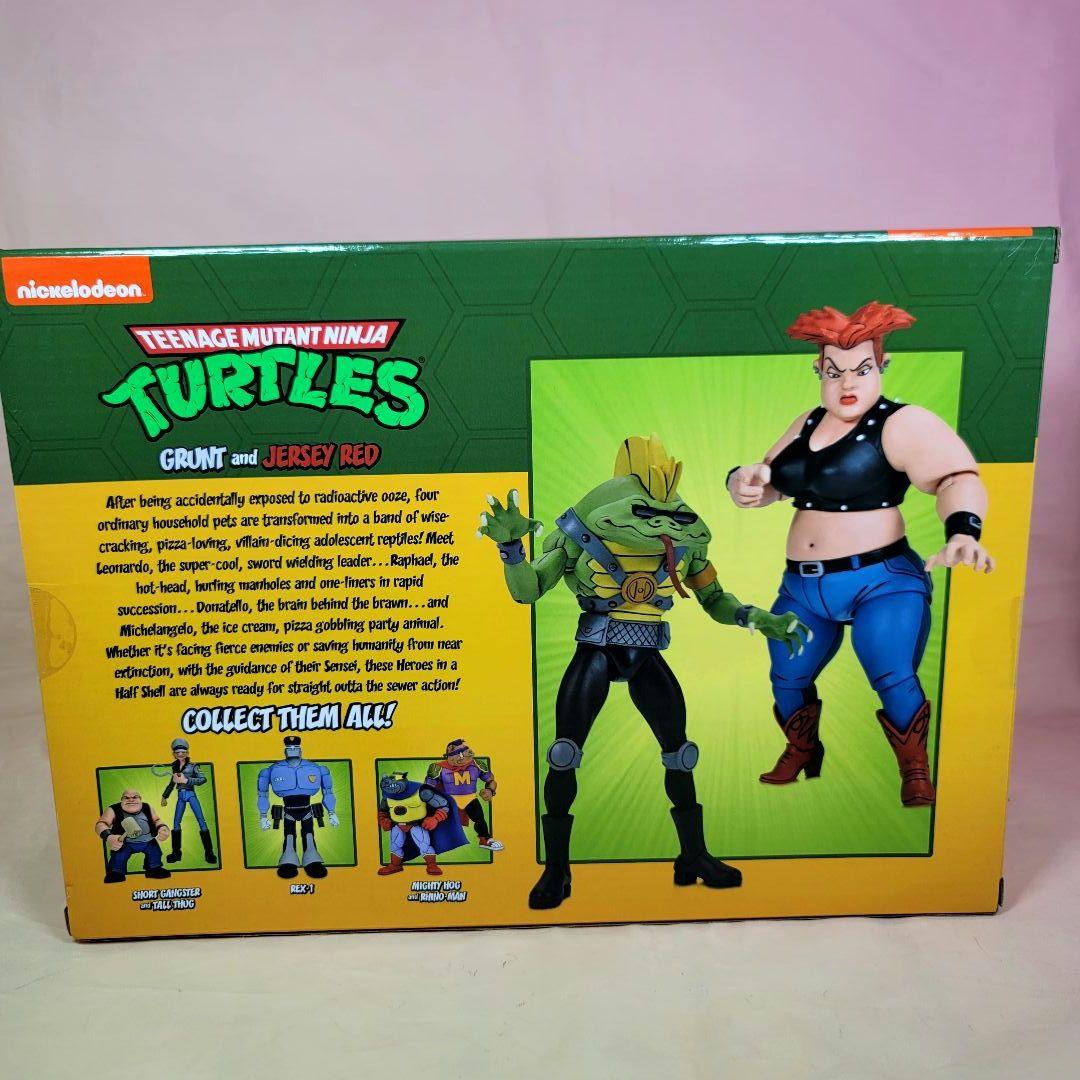 【NECA】新品 正規品 TMNT グラント＆ジャージー レッド タートルズ