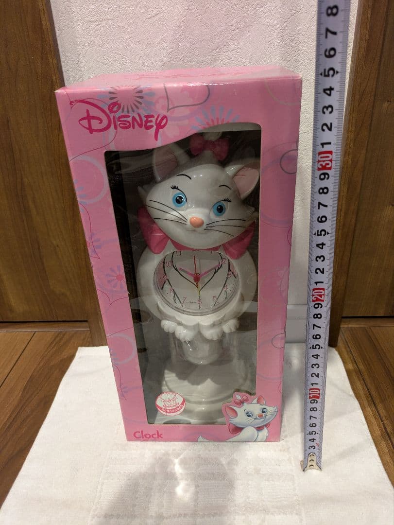 Disney ディズニー おしゃれキャット マリー しっぽゆらゆら 置時計 新品