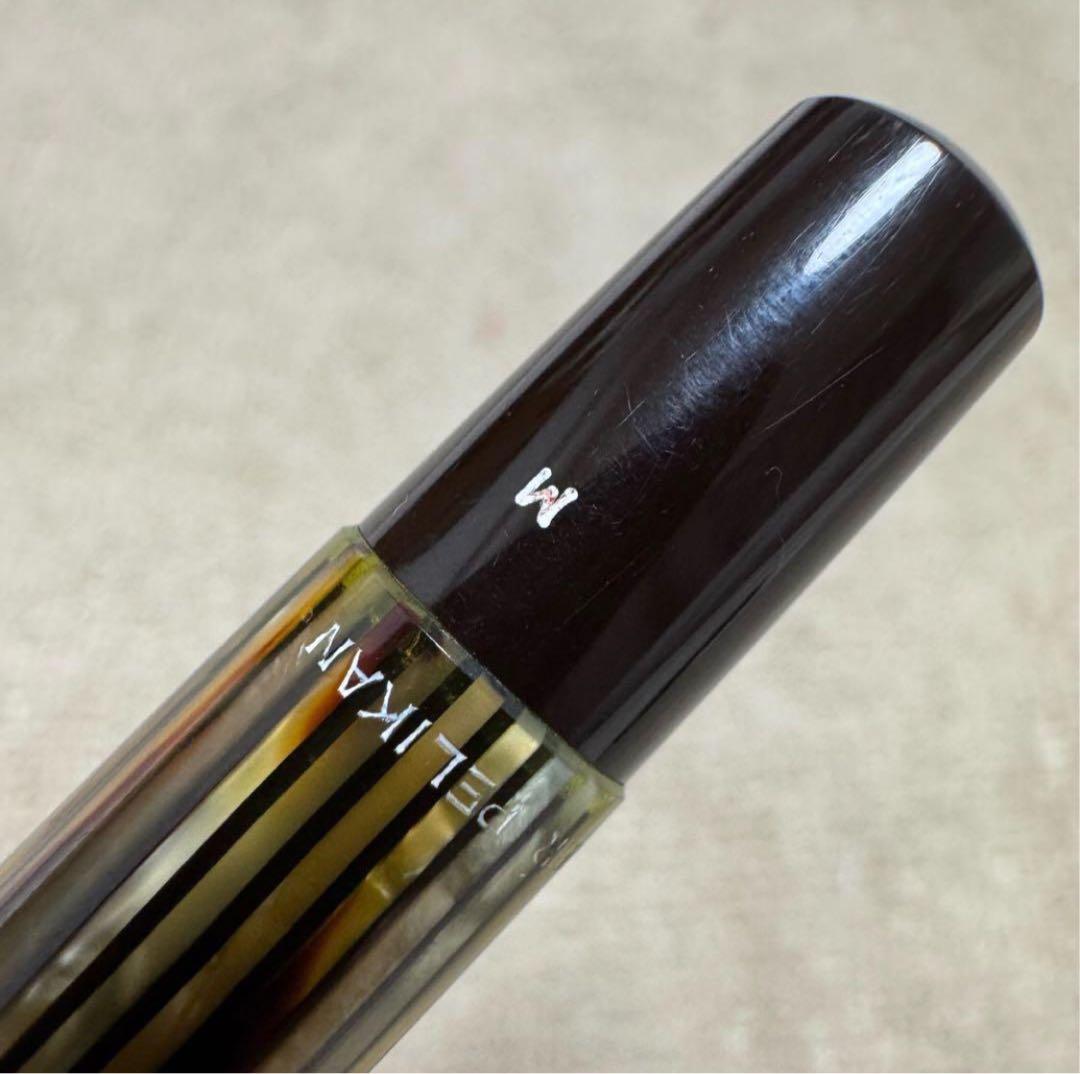 【週末限定価格】ペリカン ヴィンテージ万年筆　#400 茶縞 1950年代　M