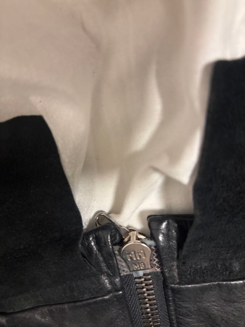 美品　Ｒｏｅｎブラック シングルライダースジャケット ディアスキン　ロエン　鹿革