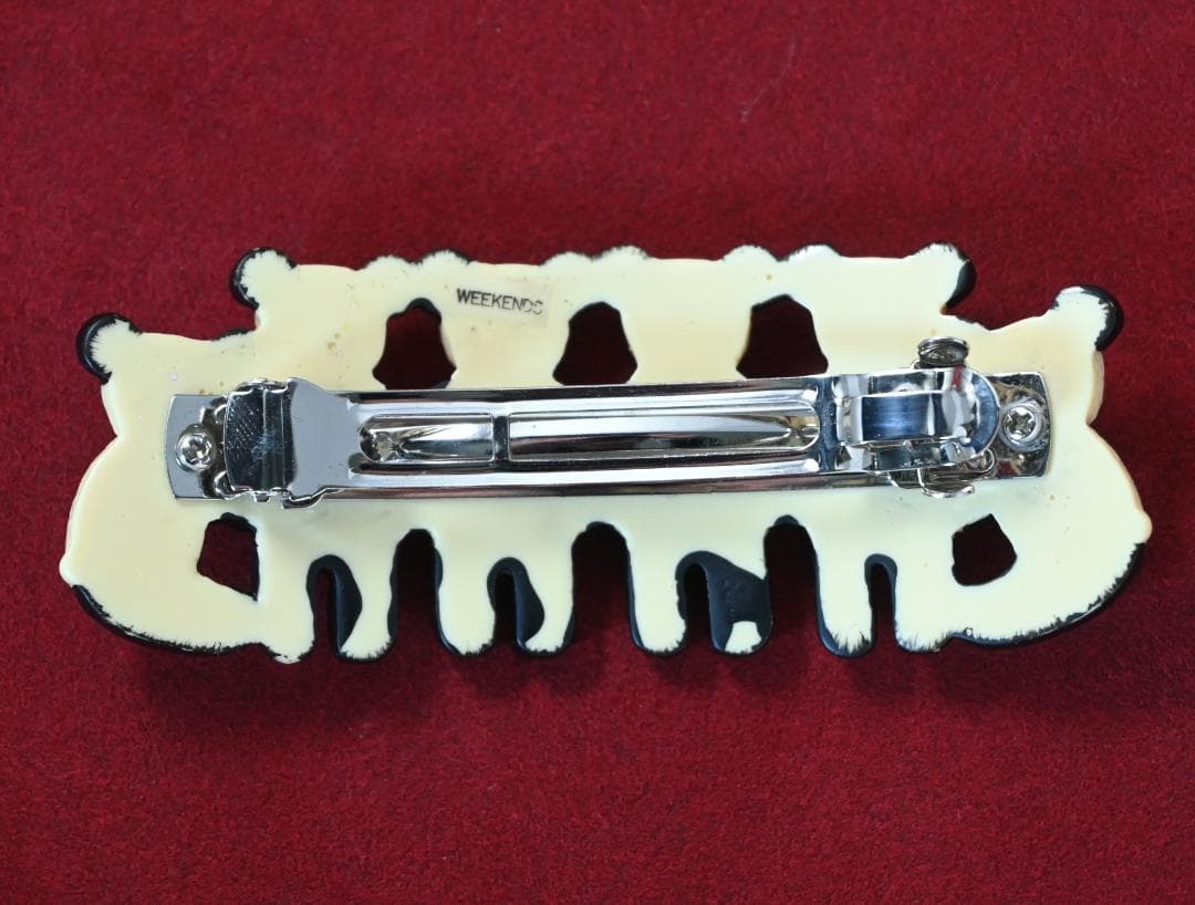 【くまくま】テディベア　weekends ウィークエンズ　バレッタ