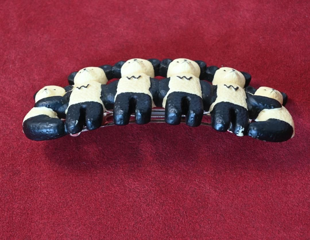 【くまくま】テディベア　weekends ウィークエンズ　バレッタ