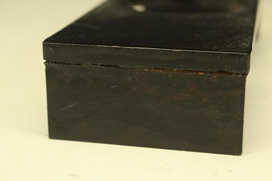 茶道具 六角 青磁 火入 煙草盆 一対 江戸末期-明治(A258)