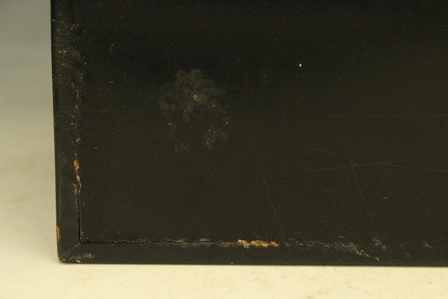 茶道具 六角 青磁 火入 煙草盆 一対 江戸末期-明治(A258)