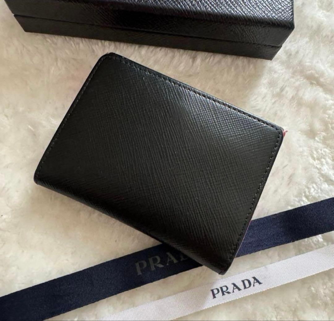 PRADA 財布 ブラック/ピンク