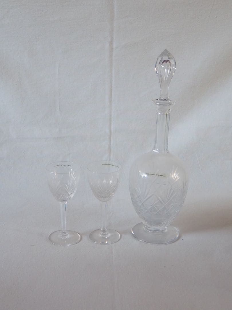 【美品】CRISTALLERIE LORRAINE グラス デカンタ フランス製