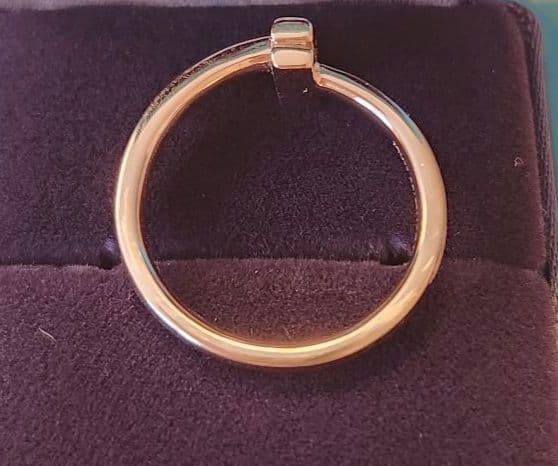 [中古]Tiffany ティファニー Tワンリング K18イエローゴールド11号