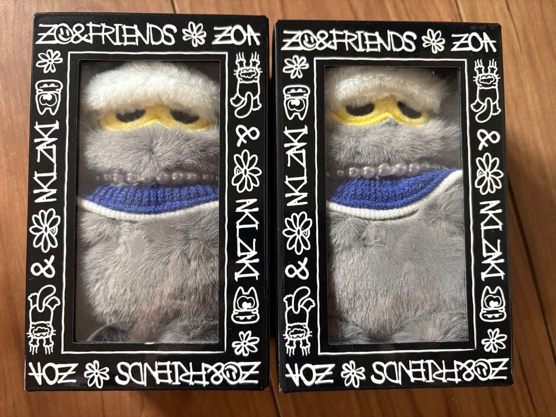 ZO & FRIENDS ZOAぬいぐるみ キーリング 2個