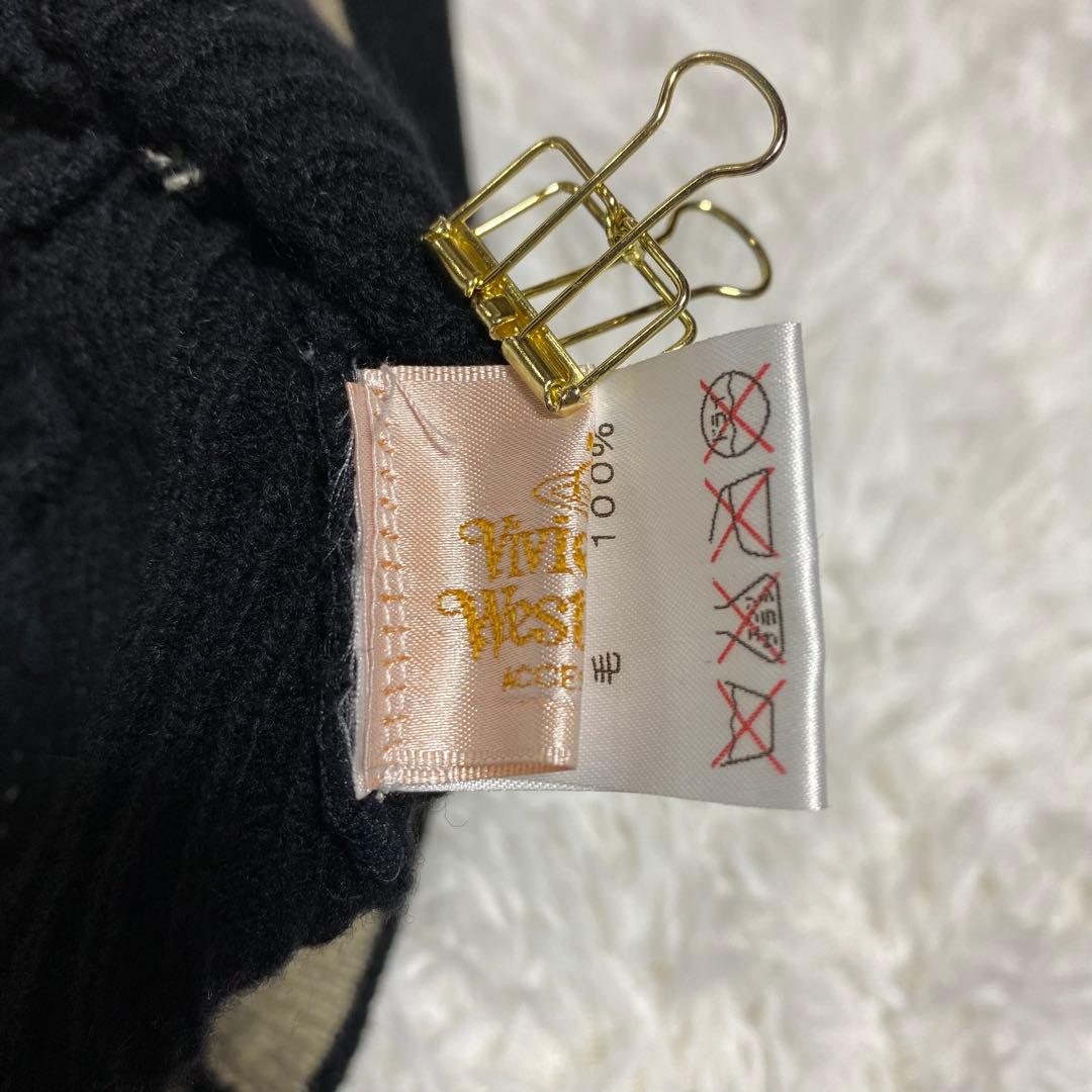 Vivienne Westwood ボーダーニットキャップ　耳当てニット帽