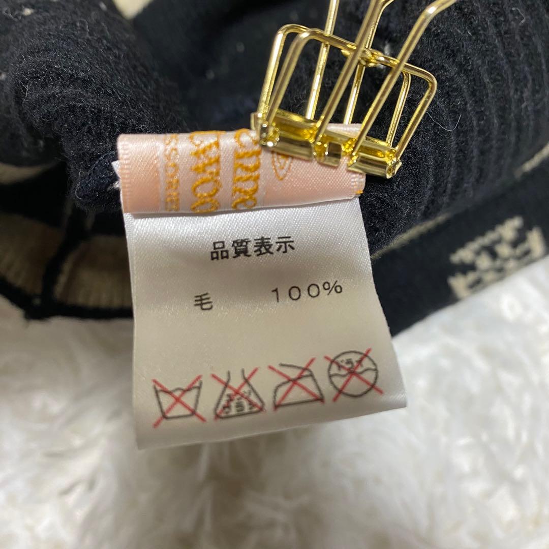 Vivienne Westwood ボーダーニットキャップ　耳当てニット帽