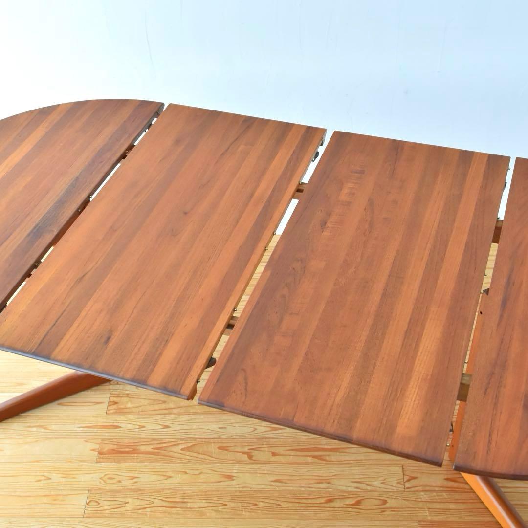 D-SCAN エクステンションテーブル　丸テーブル　チーク