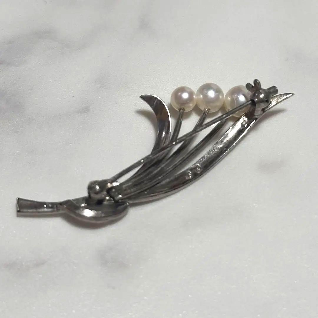 ミキモト ブローチ 花束 パール 真珠 刻印あり アクセサリー 華やか
