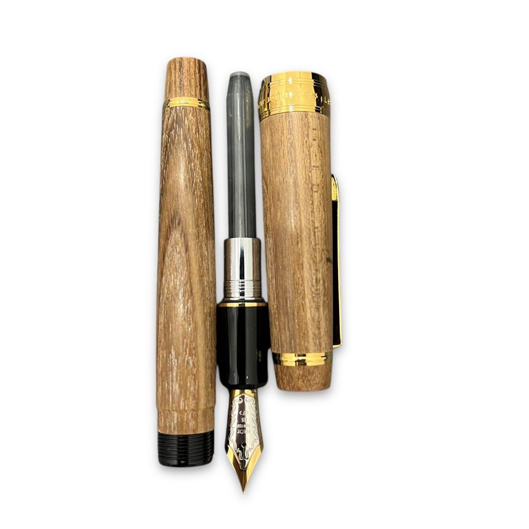 パイロット 槐 万年筆 ペン先 18K FKV-5MK-ME F印傳屋シース付き