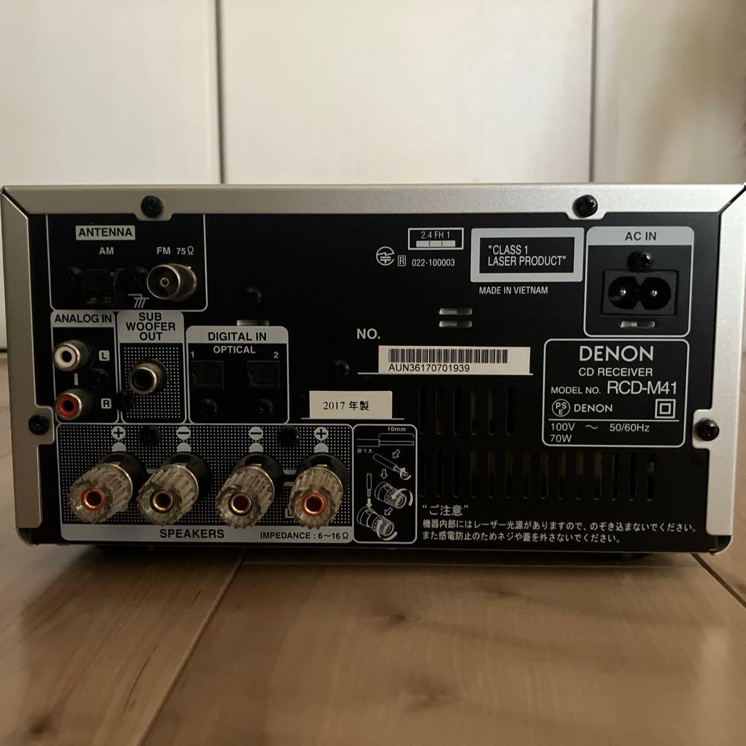 【あっきー】ジャンク品 DENON RCD-M41 2017年製