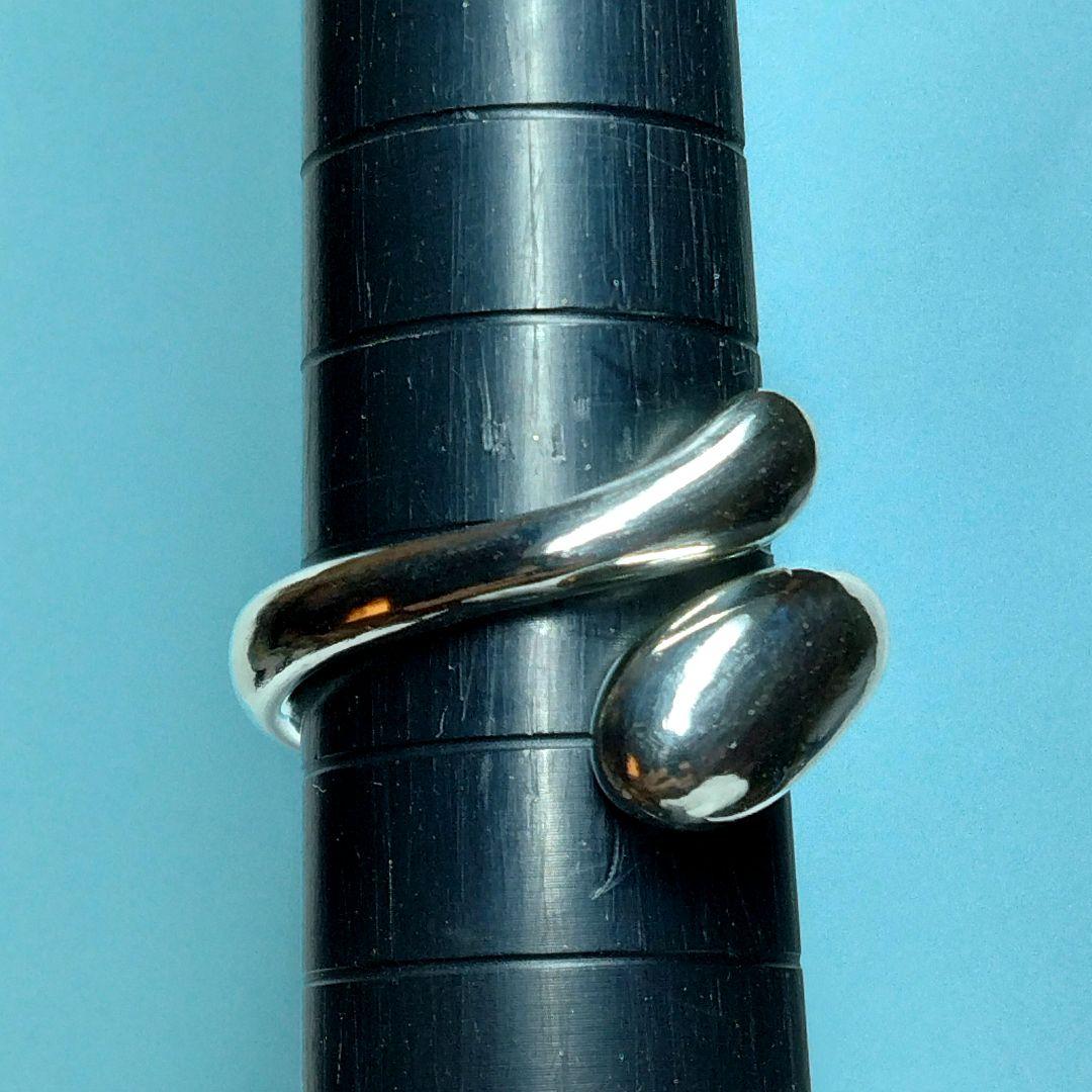 ティファニーティアドロップリング 15.5号　新品仕上げ　無傷未使用に近い