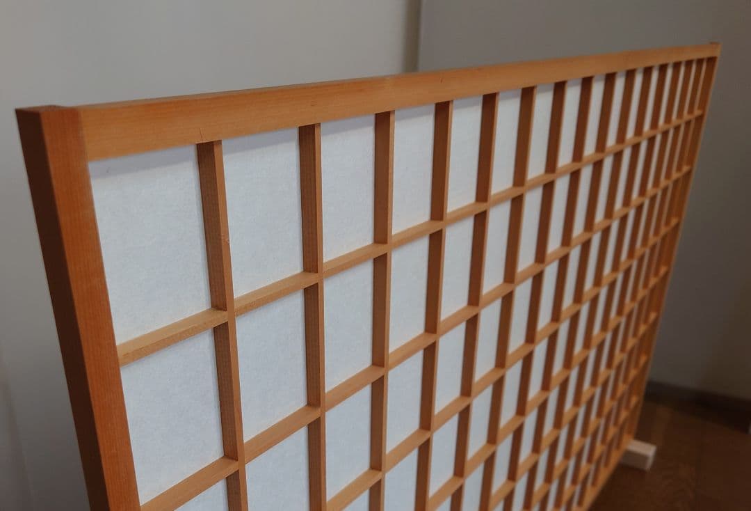 障子衝立　特価　和紙使用　インテリア衝立　１台限定