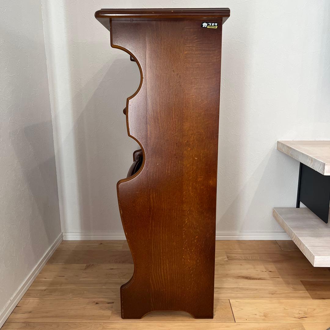 カリモク　マガジンラック　電話台　スリッパラック