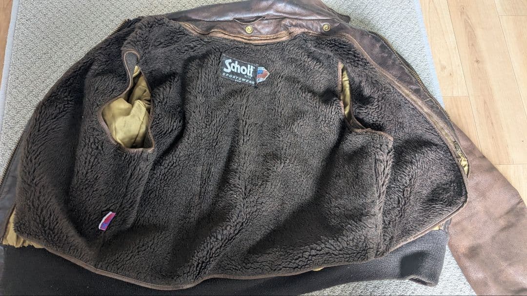 8/30まで！ショット A-2 レザージャケット ライナーあり 40 L