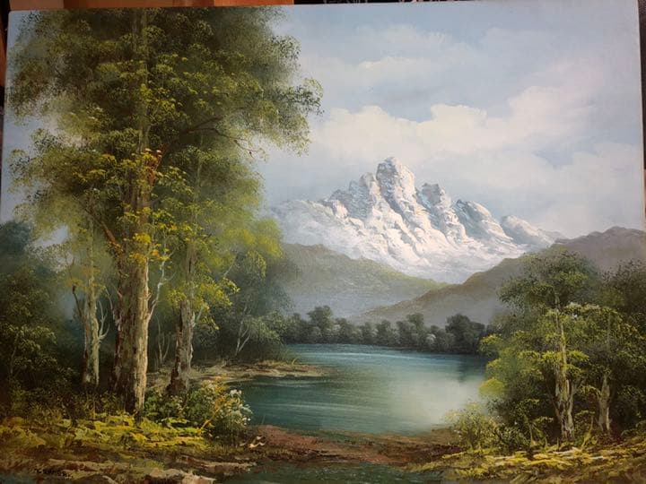 絵画　わりと大型の風景画です