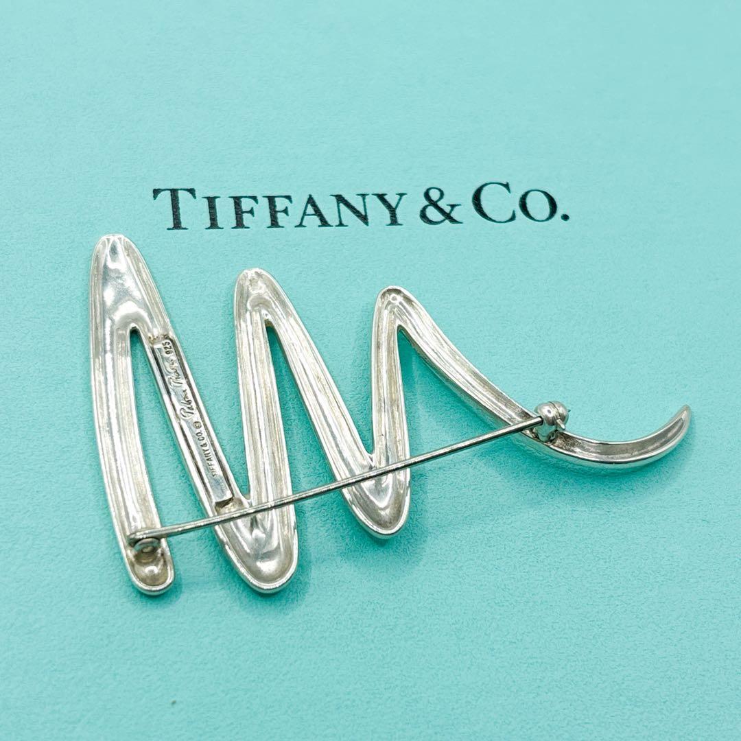 美品 稀少 ラージサイズ★ ティファニー スクリブル ブローチ SV925