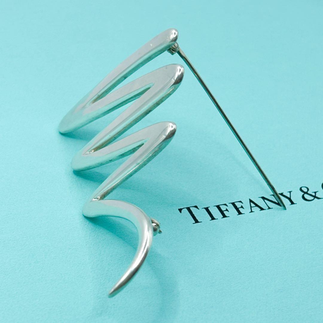 美品 稀少 ラージサイズ★ ティファニー スクリブル ブローチ SV925