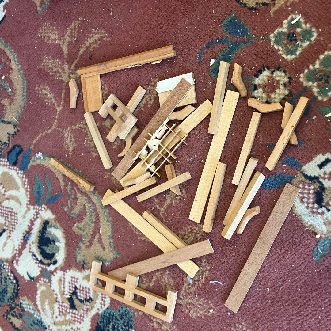 昭和レトロ 特大 木製 五重塔 置物 オブジェ 飾り 寺院模型 ビンテージ