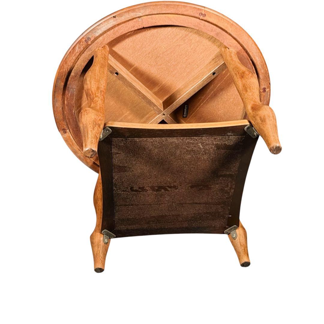 HR737 【ビンテージ】　マルニ木工　サイドテーブル　丸テーブル