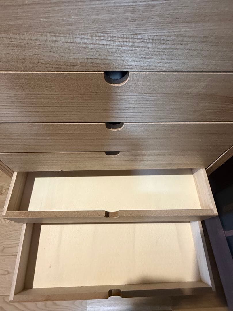 多段 ナチュラル木製 引き出し10段チェスト