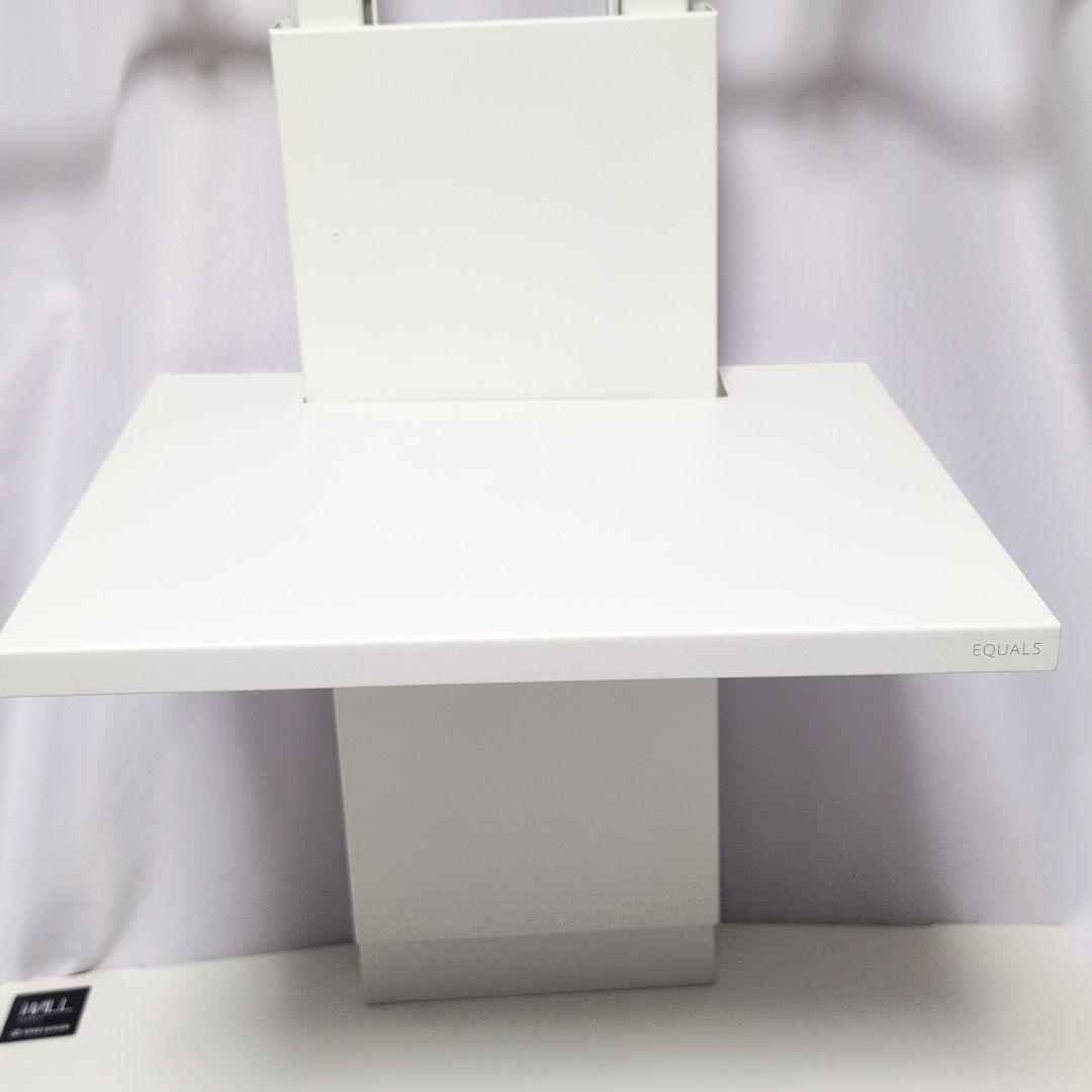 EQUALS イコールズ　テレビ台　サテンホワイト　ロータイプ　棚付き