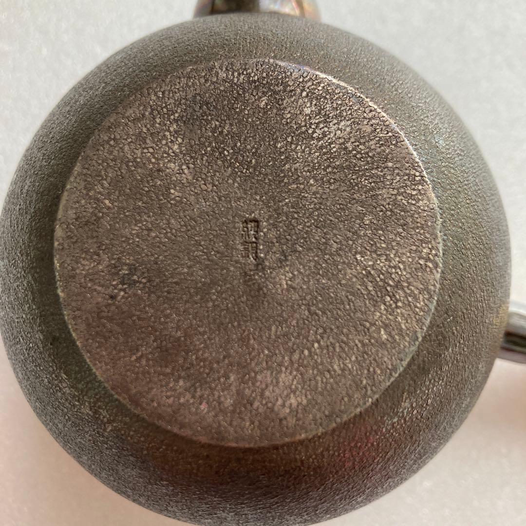 純銀横手急須 純銀急須 銀瓶 菊花摘蓋