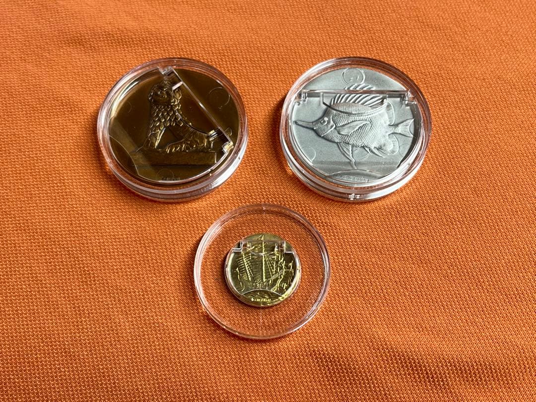 【やまだ】沖縄国際海洋博覧会公式記念メダル 金銀銅セット