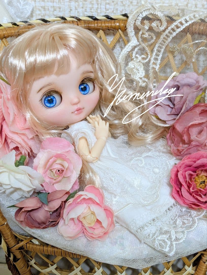 ❀カスタムアイシードール ❀ミディちゃん✴ドレス花冠付き