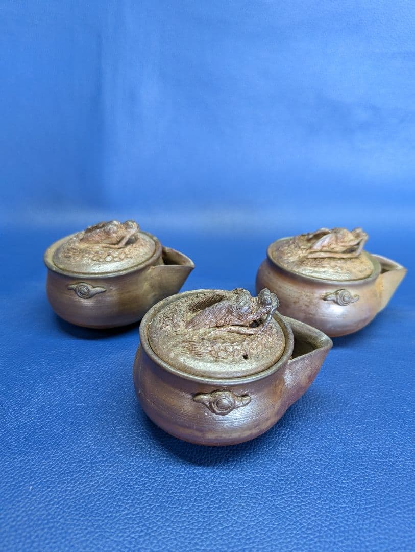 備前焼 宝瓶 昇龍 三個セット