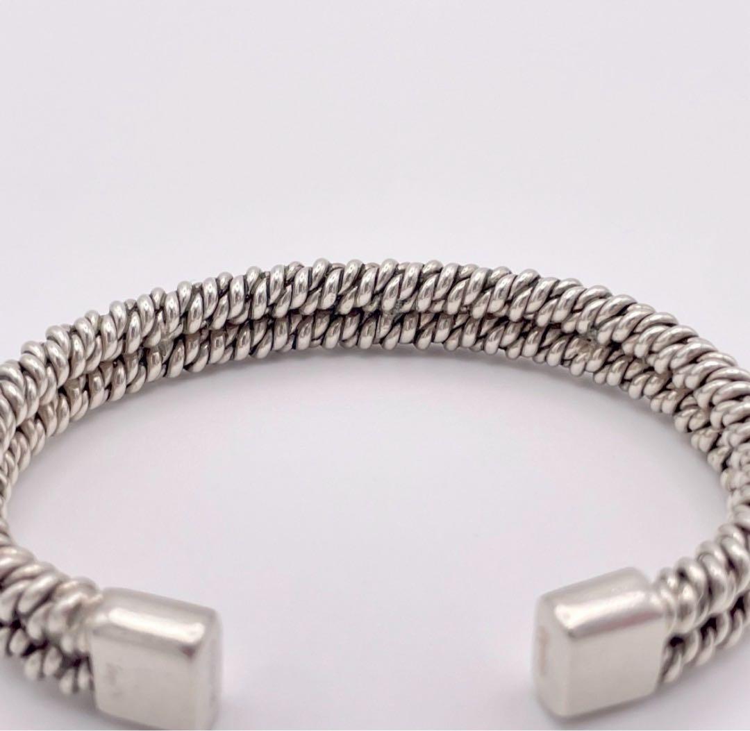 【時間限定】エルメス HERMÈSツイスト シルバー バングル ブレスレット