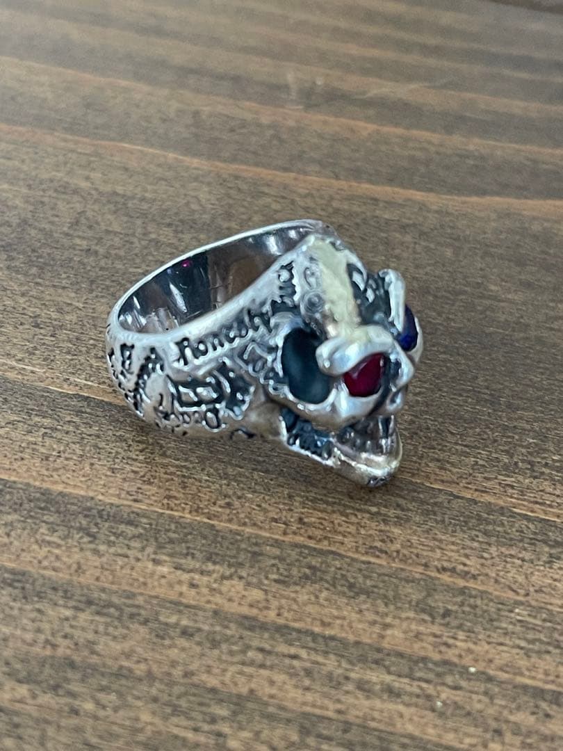 Bill Wall Leather グラフィックスカルリング/ゴールドサター