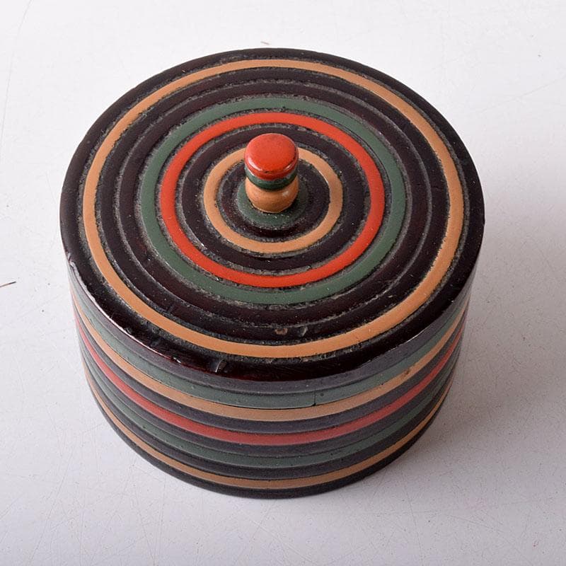 茶道具　漆塗　独楽塗　煙草壷　仕覆　書付箱　V　7680