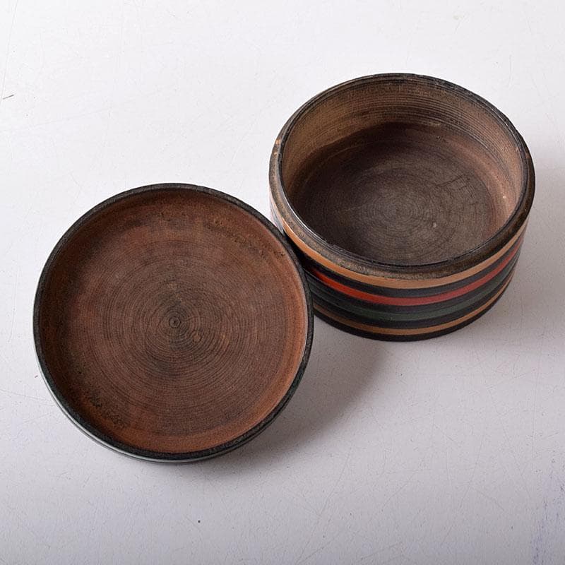 茶道具　漆塗　独楽塗　煙草壷　仕覆　書付箱　V　7680