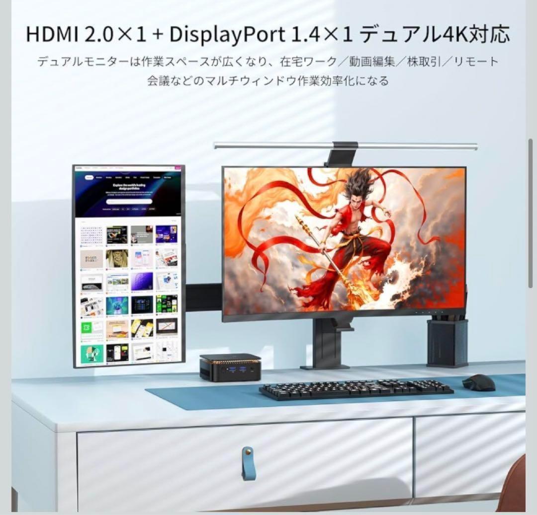 【2025新型・N150より速い】 a ミニpc 最大3.60GHz 4C/4T
