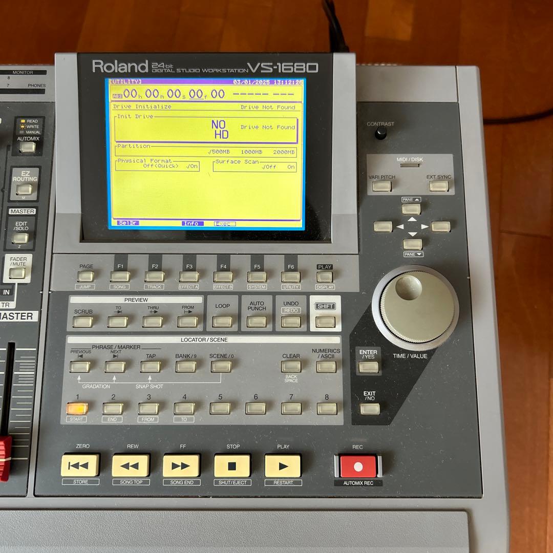 ジャンク扱い　Roland VS-1680 MTR マルチトラックレコーダー