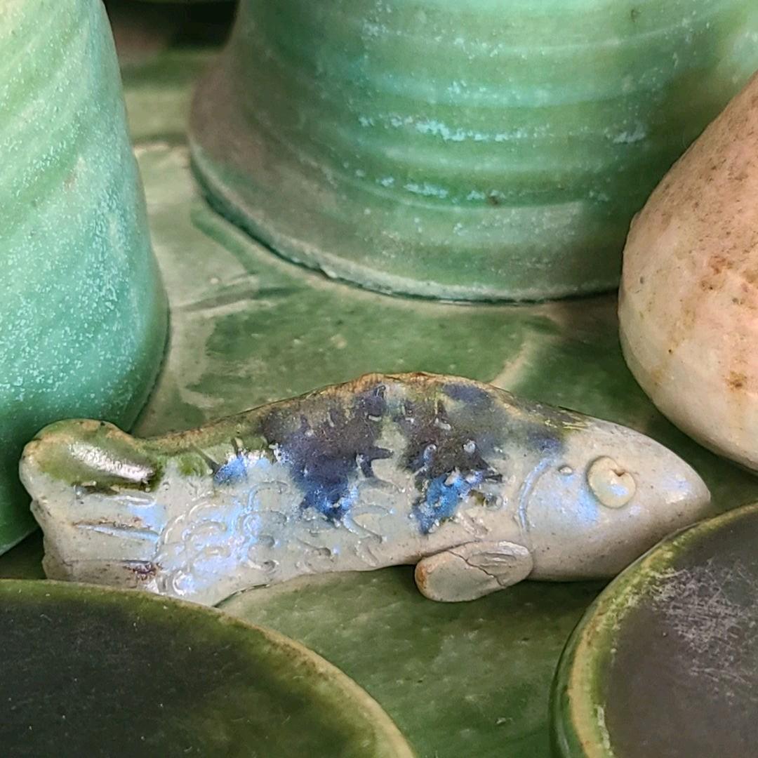 河童の置物　作家モノ　陶器