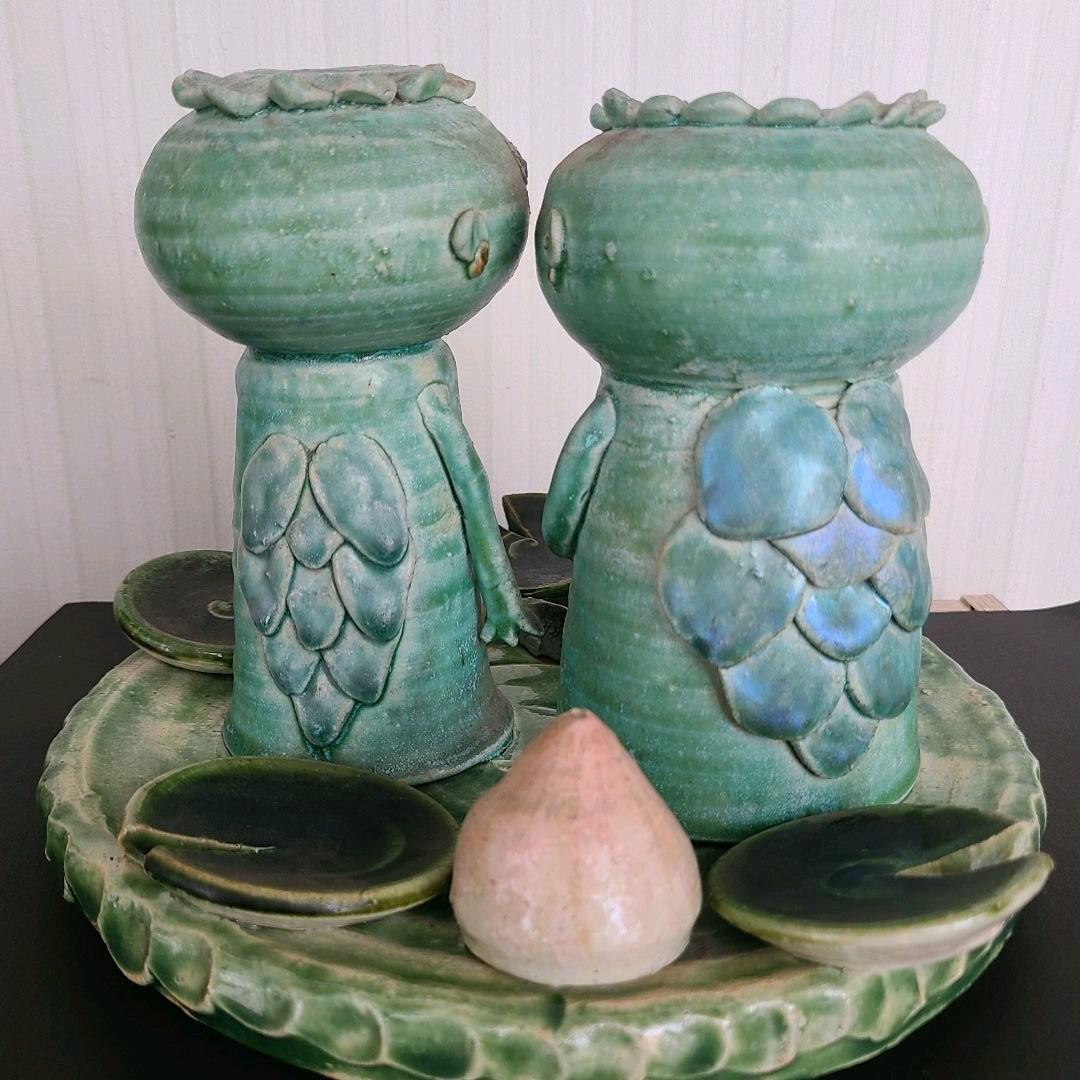 河童の置物　作家モノ　陶器